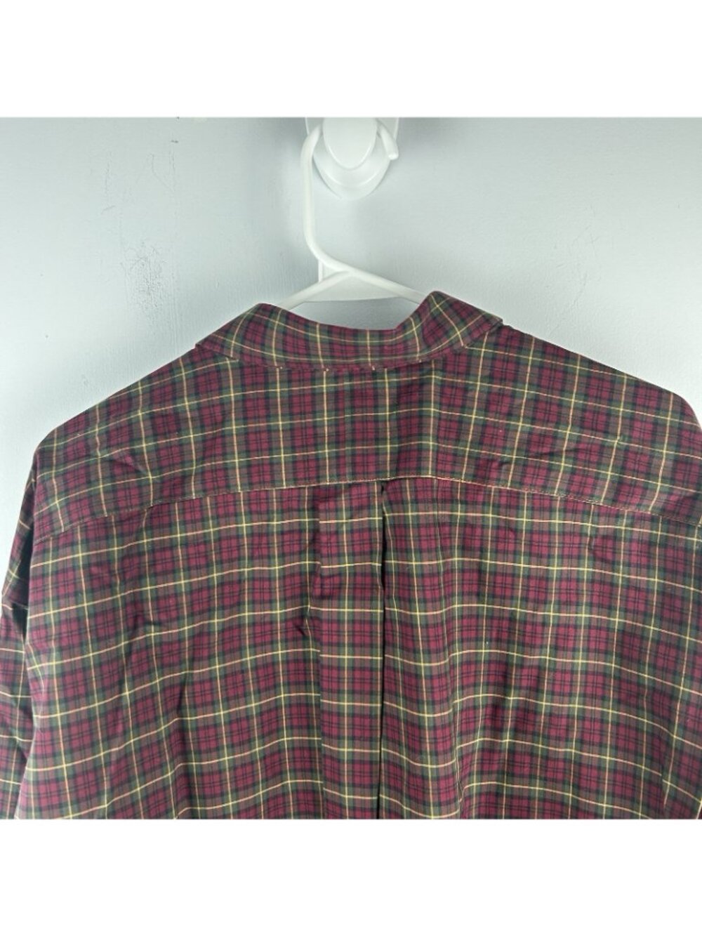 LL Bean Men's Red Plaid 2xlt Tall Button Up 218574 NWT Traditional Fit - Picture 4 of 9